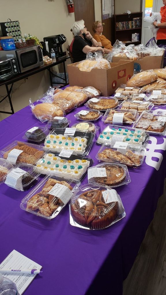 Bakery items donated for outreach